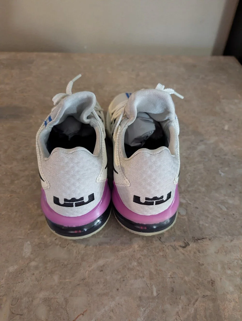 Nike LeBron 17 XV111 Spruce White (2020) Glow In The Dark Men's Size 11 No Box